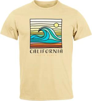 Neverless Print-Shirt Herren T-Shirt California South