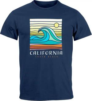 Neverless Print-Shirt Herren T-Shirt California South