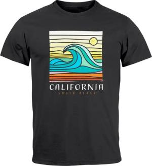 Neverless Print-Shirt Herren T-Shirt California South
