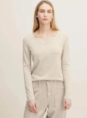 TOM TAILOR Strickpullover Dünner Strickpullover Basic