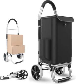 ibettertec Einkaufstrolley Einkaufstrolley, 3in1 Trolley Einkaufswagen,