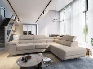 Masseno Ecksofa APIRO mit Schlaffunktion L-Form,
