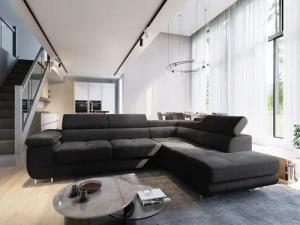 Masseno Ecksofa APIRO mit Schlaffunktion L-Form,