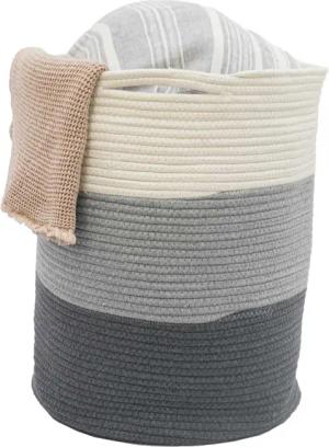 DuneDesign Aufbewahrungskorb 50L Baumwollkorb rund -