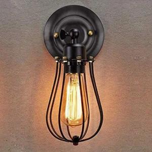 Goeco Wandleuchte Retro Wandlampe, E27, IP20