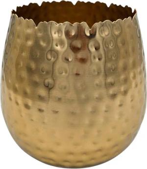 Meinposten Blumentopf Übertopf Vase gold Metall