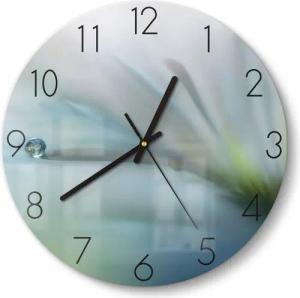 DEQORI Wanduhr 'Flüchtiger Tropfen' (Glas Glasuhr