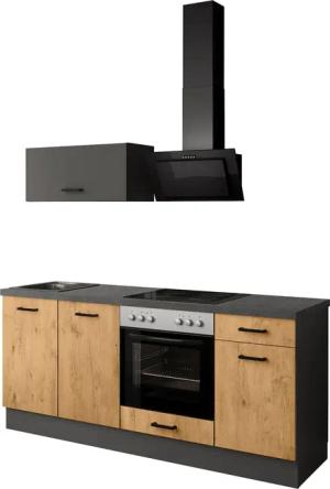 IMPULS KÜCHEN Küchenzeile ""Lissabon", Ausrichtung wählbar, Schubkästen mit Soft-Close,", (Set), vormontiert, wahlweise mit E-Geräten, mit Vollauszug, Breite 195 cm