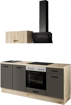 IMPULS KÜCHEN Küchenzeile ""Lissabon", Ausrichtung wählbar, Schubkästen mit Soft-Close,", (Set), vormontiert, wahlweise mit E-Geräten, mit Vollauszug, Breite 195 cm