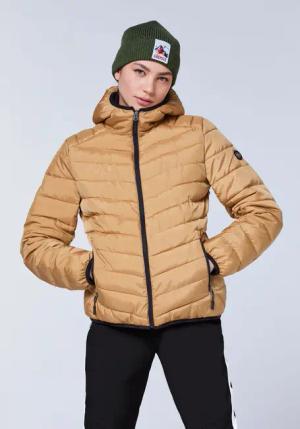 Wattierte Jacke in Chevron-Steppoptik