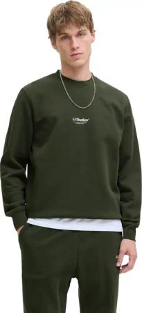 Jack & Jones Herren Sweatshirt JJESOHO SWEAT CREW NECK - Relaxed Fit