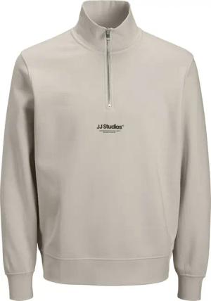 Jack & Jones Herren Sweatshirt JJESOHO SWEAT QUARTER ZIP - Relaxed Fit