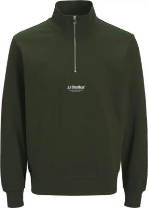 Jack & Jones Herren Sweatshirt JJESOHO SWEAT QUARTER ZIP - Relaxed Fit