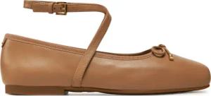 Michael Kors Ballerinas Collette Leather Ballet Flat 40T4CTFP1L Braun