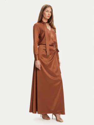 Marciano Guess Abendkleid 5GGK00 7246A Dunkelrot Regular Fit
