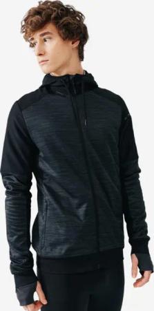 Gebraucht - Laufjacke Kapuze Warm+ Herren schwarz - GUT