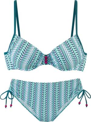 VIVANCE Bügel-Bikini Damen blau bedruckt Gr.40 Cup F