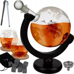 Redfink Dekanter Whisky-Set Globus Whisky-Karaffe Whisky-Gläser