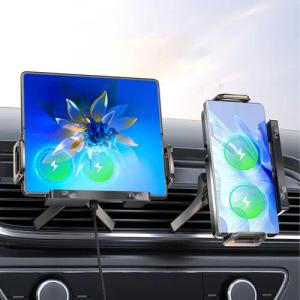 YINDN Handy-Halterung Handy-Halterungen, Kabelloses Autoladegerät,15 W