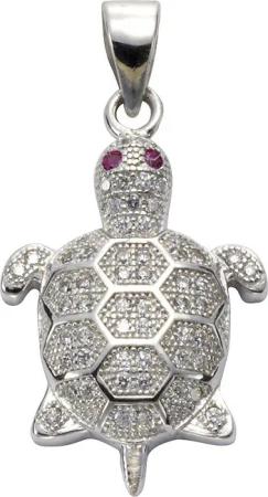 Vivance Kettenanhänger 925 Sterling Silber Schildkröte
