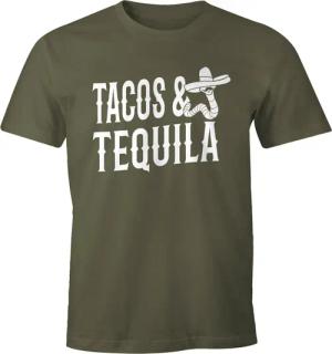 MoonWorks Print-Shirt Herren T-Shirt Tacos &