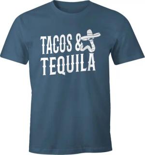 MoonWorks Print-Shirt Herren T-Shirt Tacos &