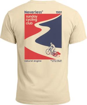 Neverless Print-Shirt Herren T-Shirt Backprint Fahrrad