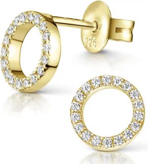 Materia Paar Ohrstecker Kreis Gold mit