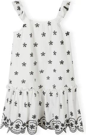 MINOTI Midikleid Trägerloses Kleid mit englischer