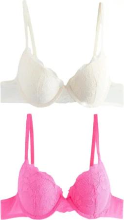 Next Set: Dekolleté-BH 2er-Pack Push-up-Spitzen-BHS mit