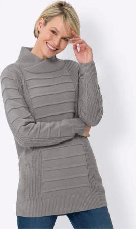 Sieh an! Strickpullover Longpullover