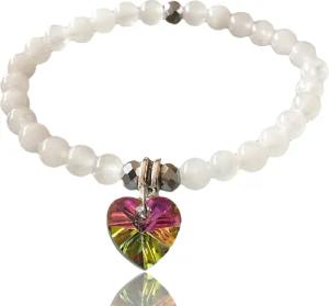 Steinfixx® Perlenarmband weiße Jade mit Angel