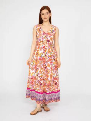 VICCI Germany A-Linien-Kleid (1-tlg) mit mehrfarbigem