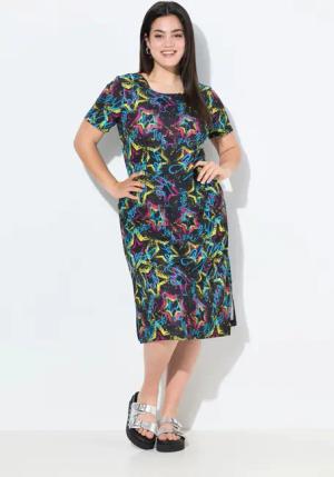 Angel of Style Jerseykleid Jersey-Maxikleid Straight