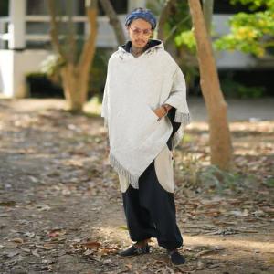 virblatt Poncho Poncho Herren, Baumwolle, Poncho
