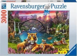Ravensburger Puzzle Tiger in paradiesischer Lagune,