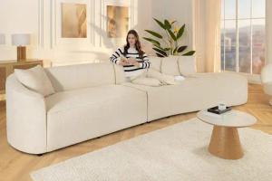 riess-ambiente Big-Sofa ATELIER L 330cm beige