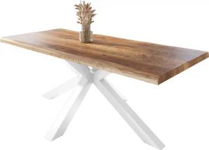 SAM® Esstisch Waves_Spider, Mangoholz, gedoppelte Tischplatte,