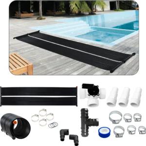 Arebos Pool-Solarkollektor Solarheizung, Poolheizung, Solarmatte, Solarabsorber,