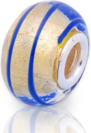 Unique Bead Unique Bead aus Glas mit 925 Silber Fassung BG0021