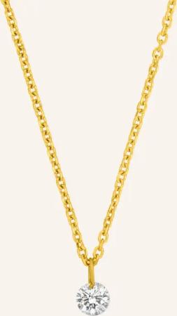 Leaf Halskette PURE aus 18 Karat Gelbgold mit Diamanten
