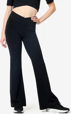 Leggings Damen dehnbar - schwarz
