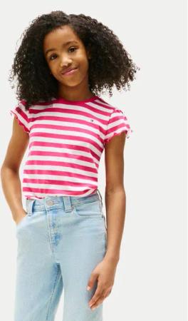 Tommy Hilfiger T-Shirt Essential KG0KG08744 Rosa Regular Fit