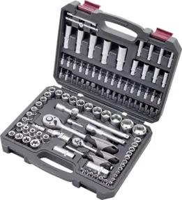 Kraftwerk Steckschlüssel-Satz, Basic, 1/4"+1/2", 105-tlg.