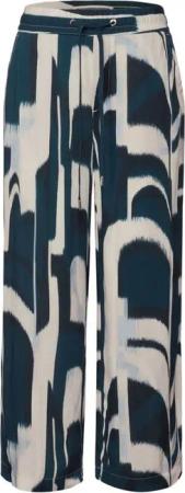 STREET ONE Stoffhose – Gemusterte Wide