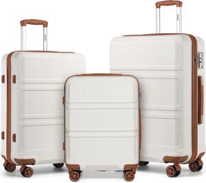 KONO Hartschalen-Trolley mit TSA-Schloss - Reisekoffer