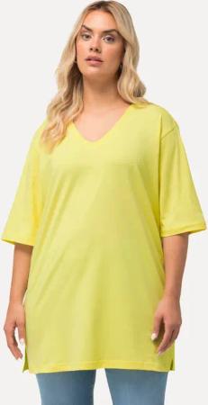 Ulla Popken T-Shirt T-Shirt V-Ausschnitt Relaxed