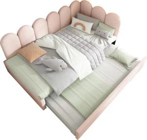 OKWISH Polsterbett Kinderbett mit Lattenrost (Tagesbett,