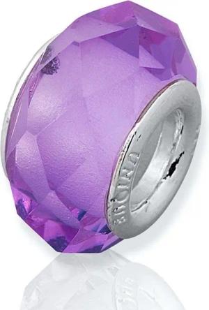 Unique Bead Pinker Unique Glas Bead mit 925 Silber Fassung BH0002