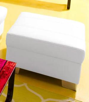DOMO collection Hocker "Turah mit moderner Steppung", passend zur Serie, B/T/H: 85/61/40 cm, auch in Leder